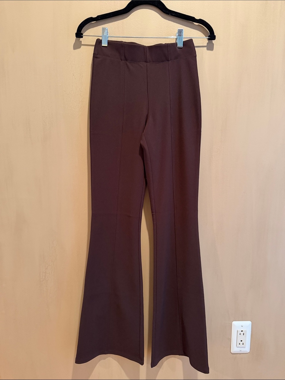 Garage Women's Flare Pull-On Pants in Chocolate Brown